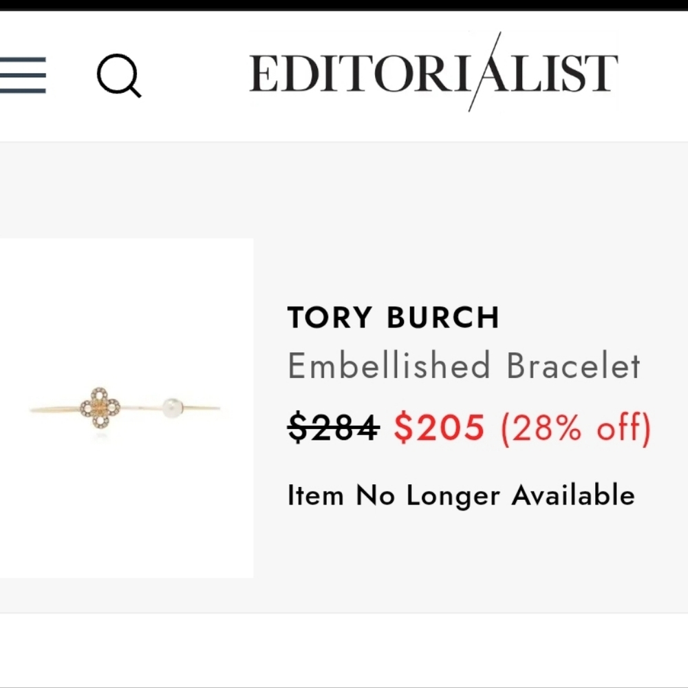 NEW TORY BURCH | $284 Kira Cuff Bracelet - Picture 2 of 3
